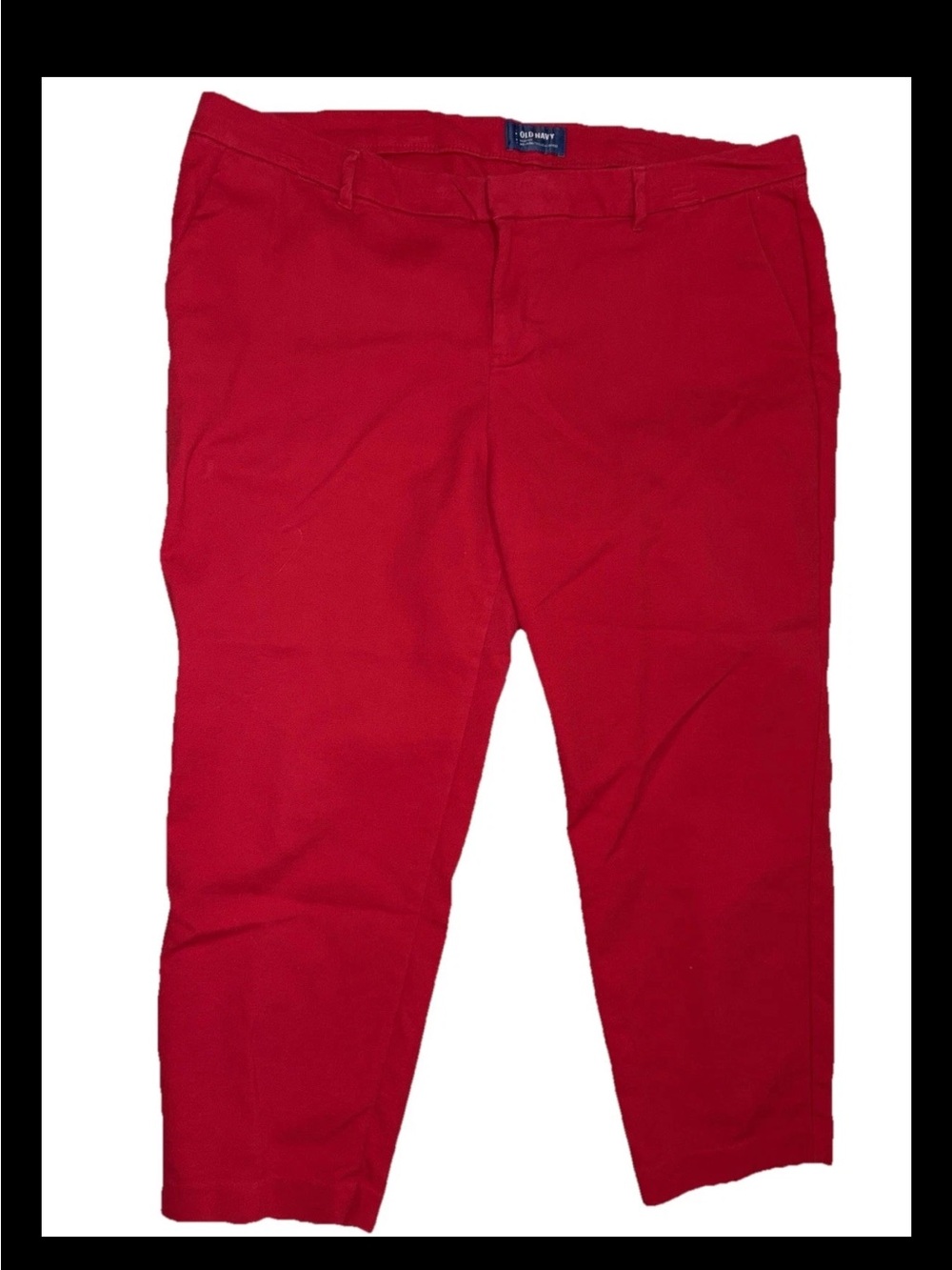 Old Navy Women’s Red Harper Chino Pants Size 18W